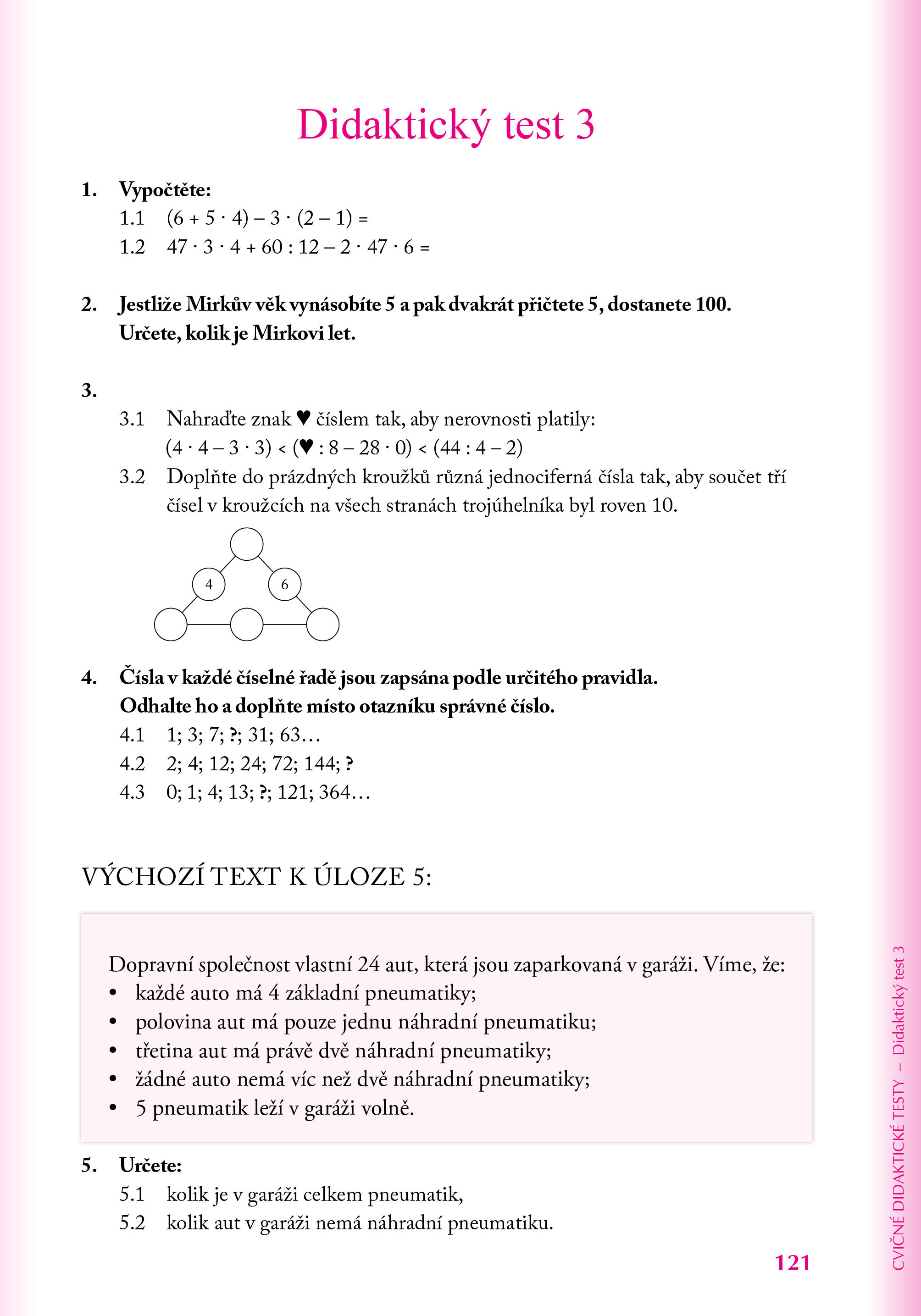 Přijímací zkoušky na víceletá gymnázia – matematika