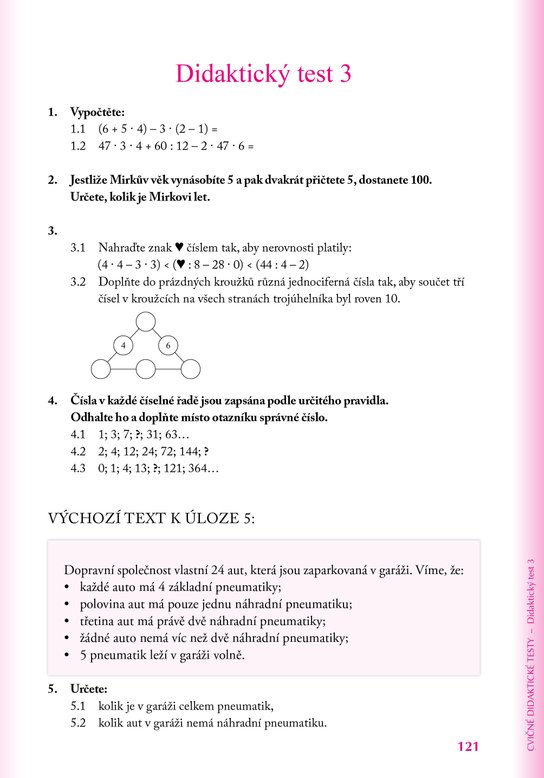 Přijímací zkoušky na víceletá gymnázia – matematika