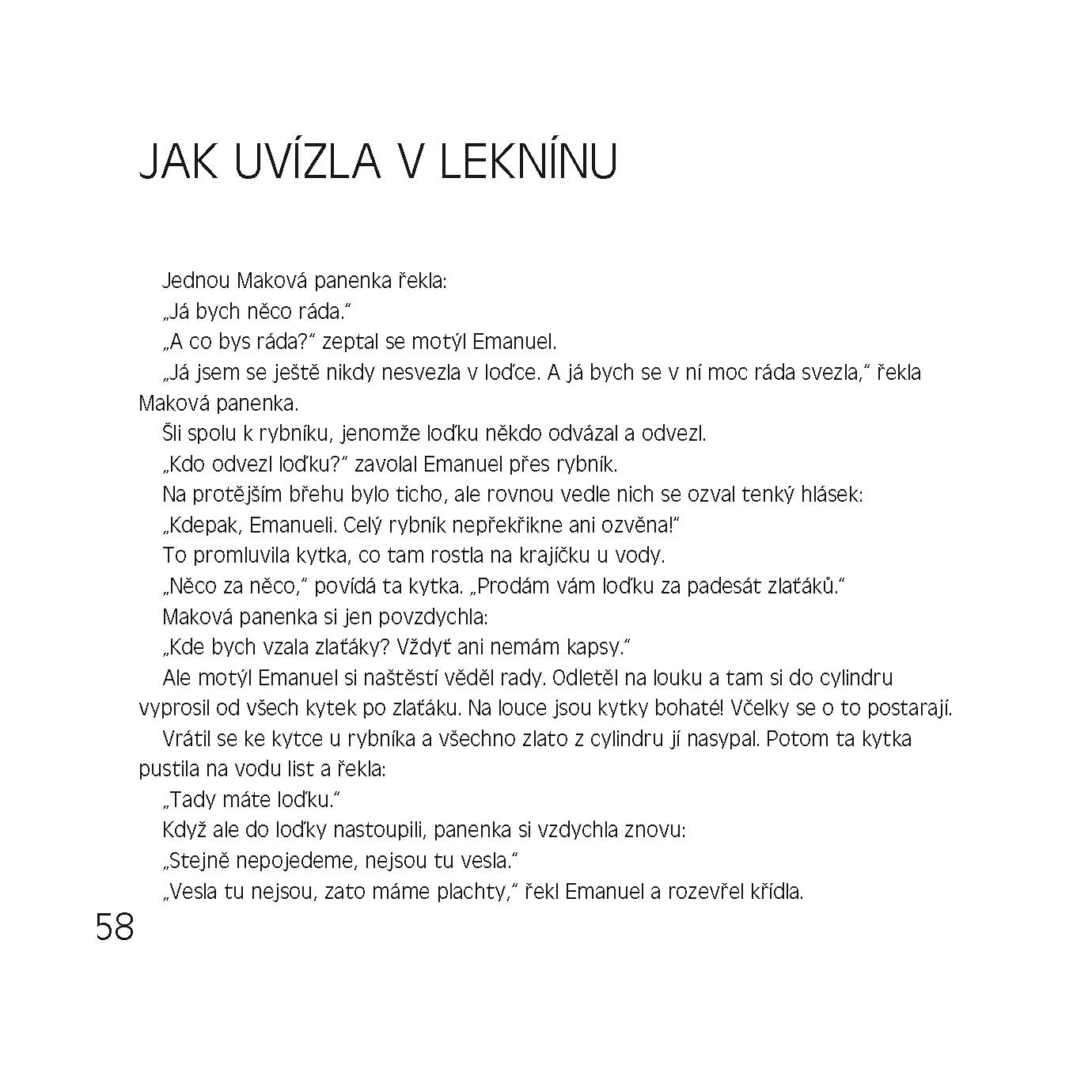 Maková panenka a motýl Emanuel