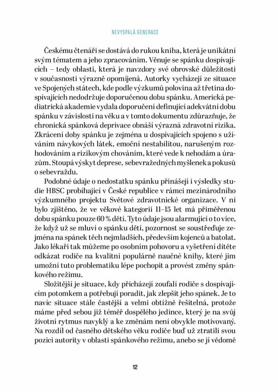 Nevyspalá generace 