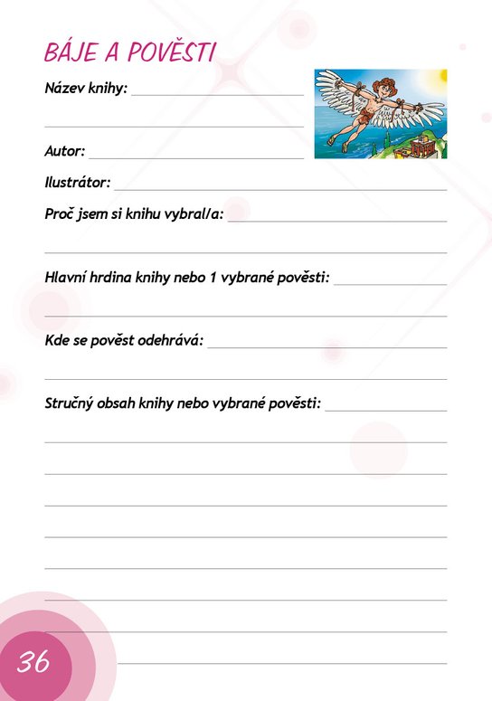 Čtenářský deník – 1. stupeň ZŠ