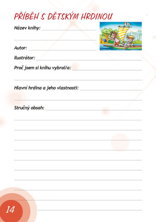 Čtenářský deník – 1. stupeň ZŠ