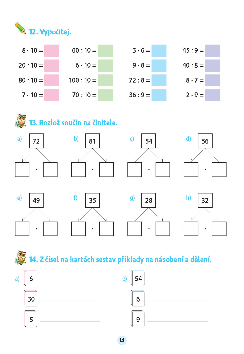 Matematika v malíčku pro 3. třídu