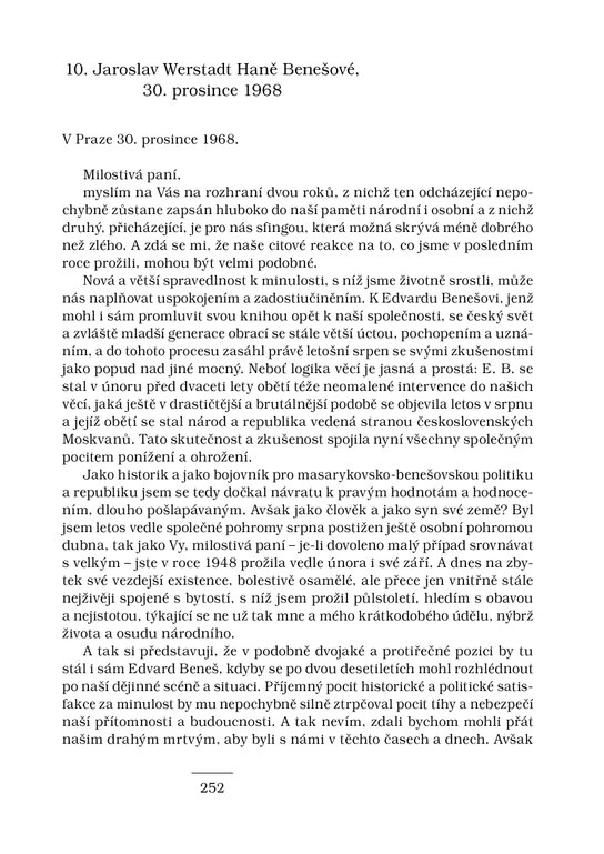 Jaroslav Werstadt (1888-1970). O minulosti pro přítomnost