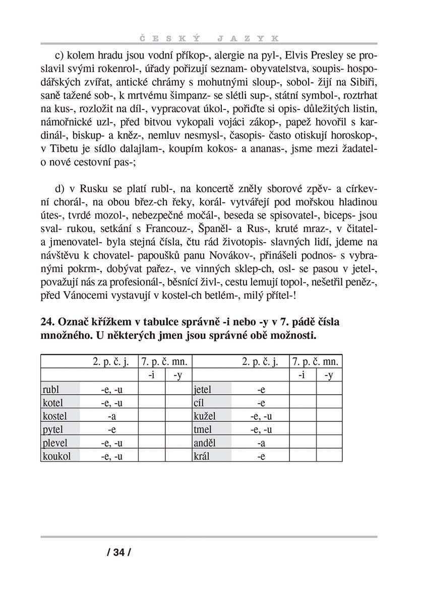 Český jazyk – Píšeme bez chyb