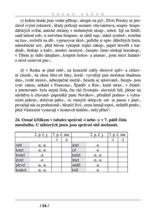 Český jazyk – Píšeme bez chyb