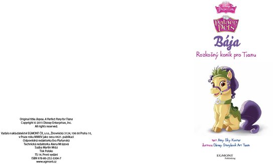 Princezna/Palace Pets - Bája - Rozkošný koník pro Tianu - uvnitř samolepky