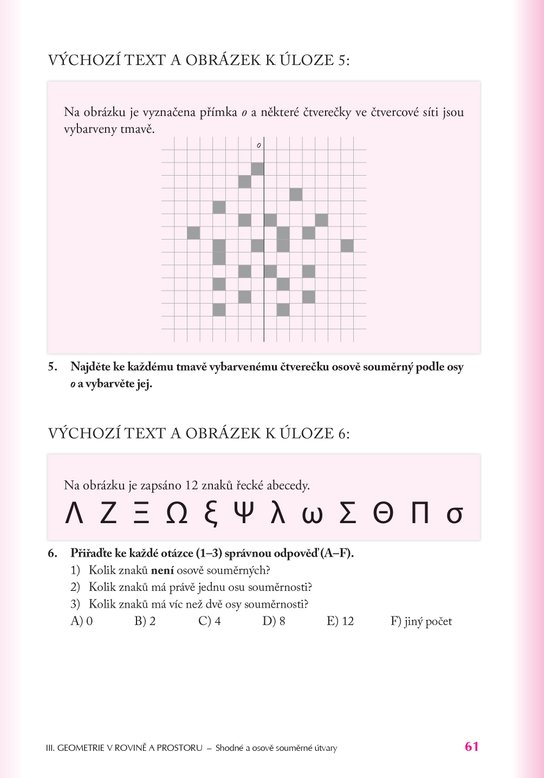 Přijímací zkoušky na víceletá gymnázia – matematika