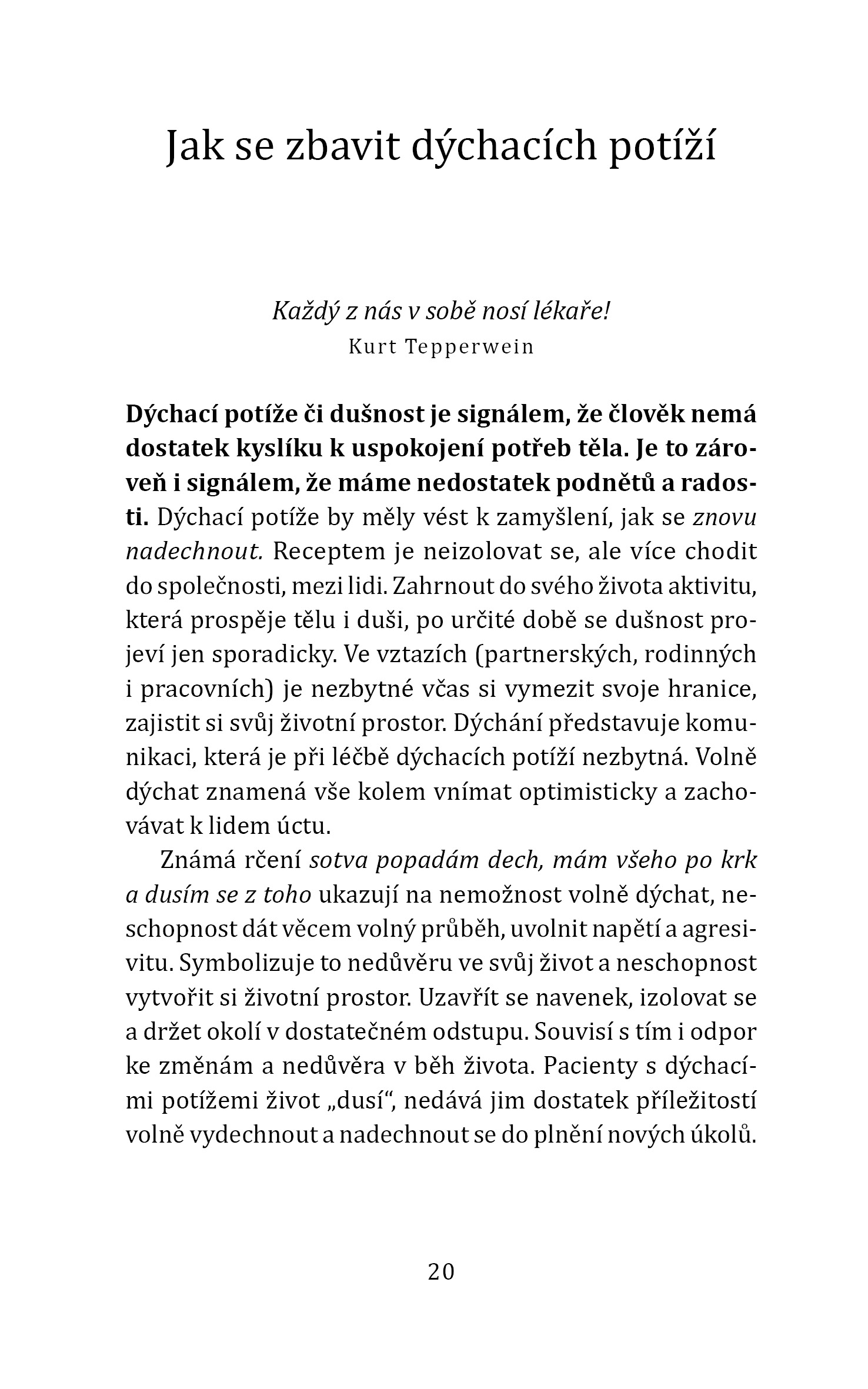 Zdravé dýchání 