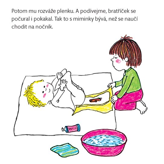 Ema, bratříček a Petr