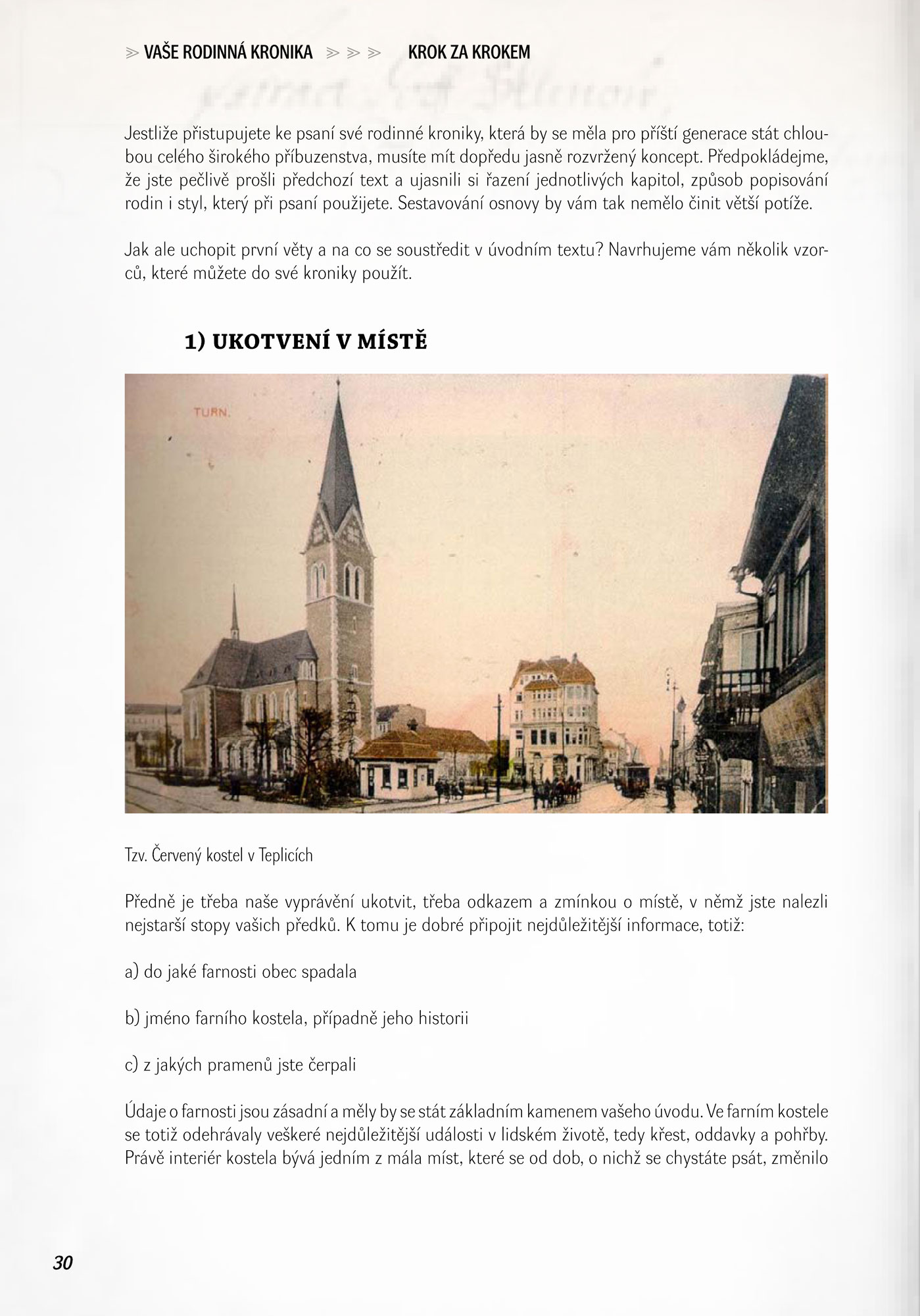 Vaše rodinná kronika krok za krokem