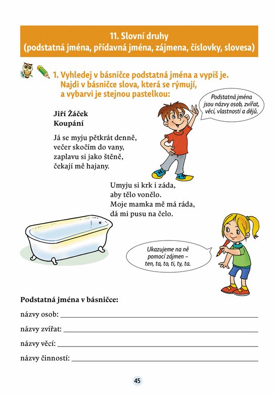 Český jazyk v malíčku pro 3. třídu