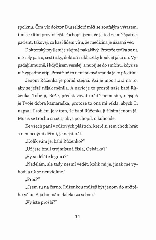 Oskar a Růžová paní, pan Ibrahim a květy koránu, Noemovo dítě