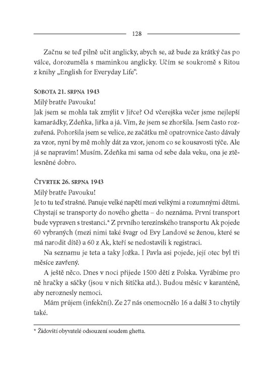 Můj Terezínský deník 1943-1944