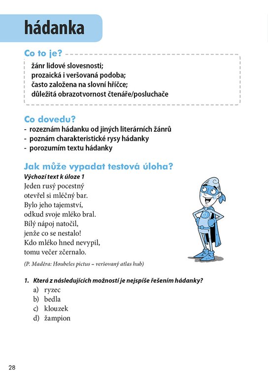 Slovníček pojmů z českého jazyka a literatury