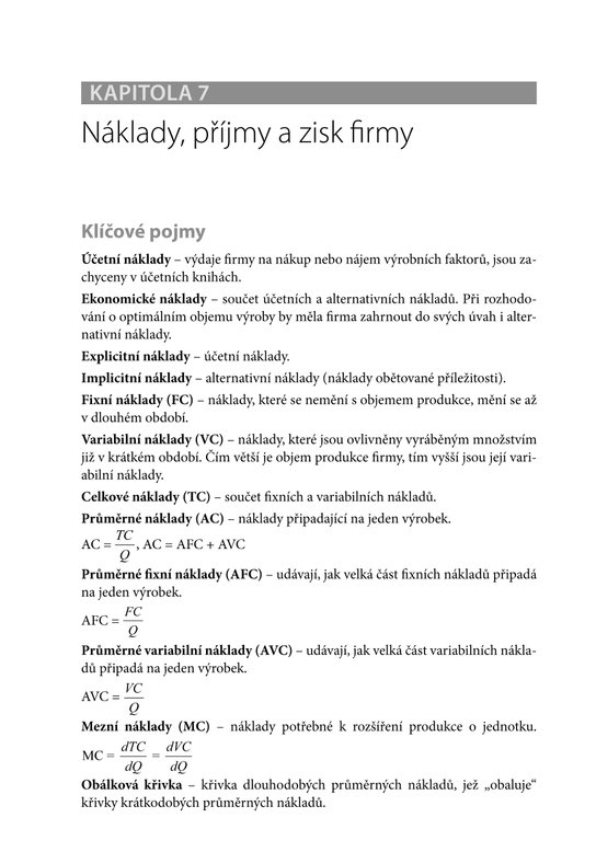 Cvičebnice mikroekonomie
