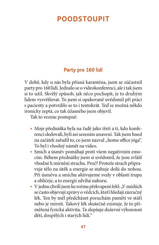 Usmát se a poodstoupit