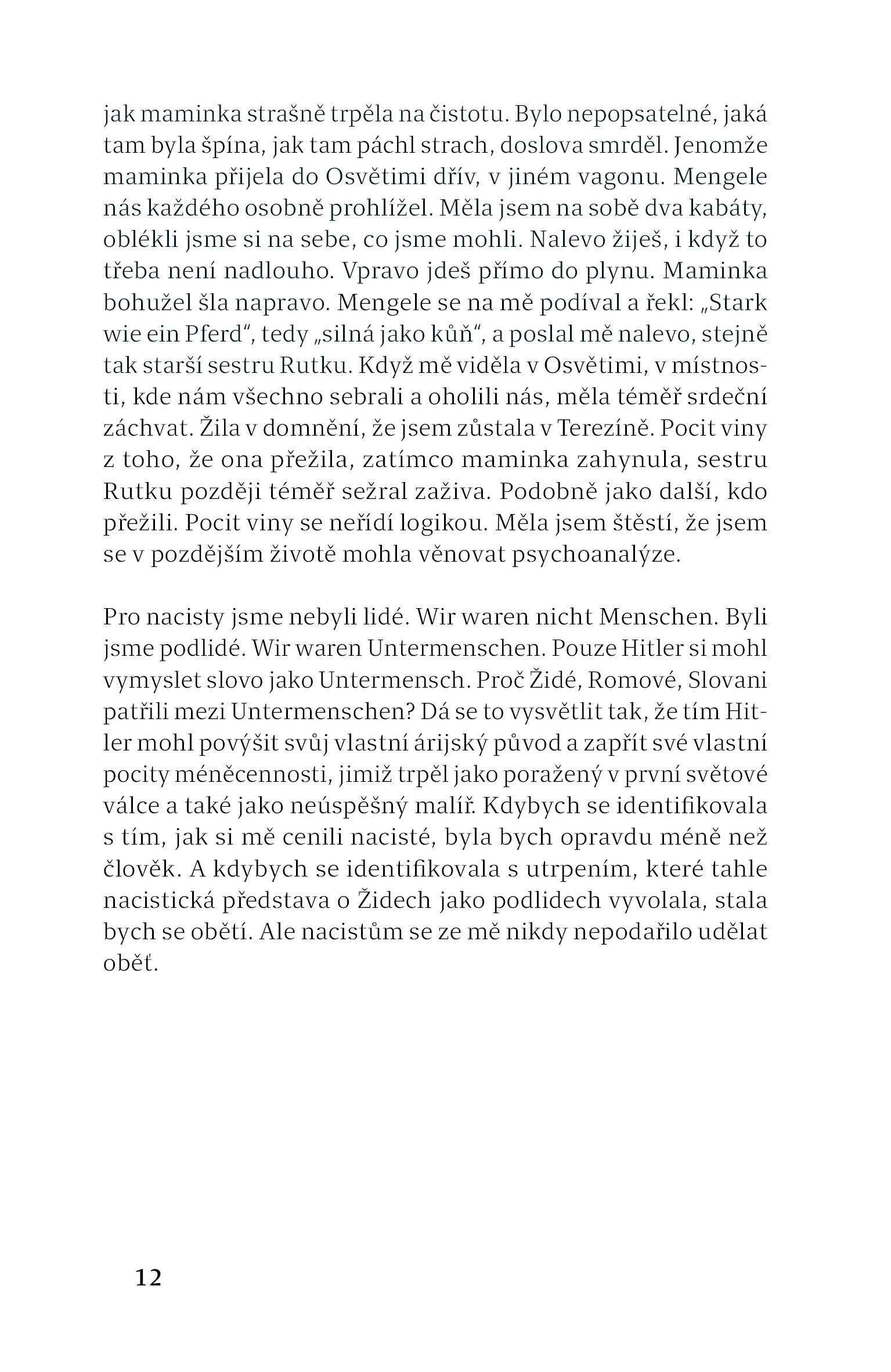 Se žlutou hvězdou v prázdném kupé