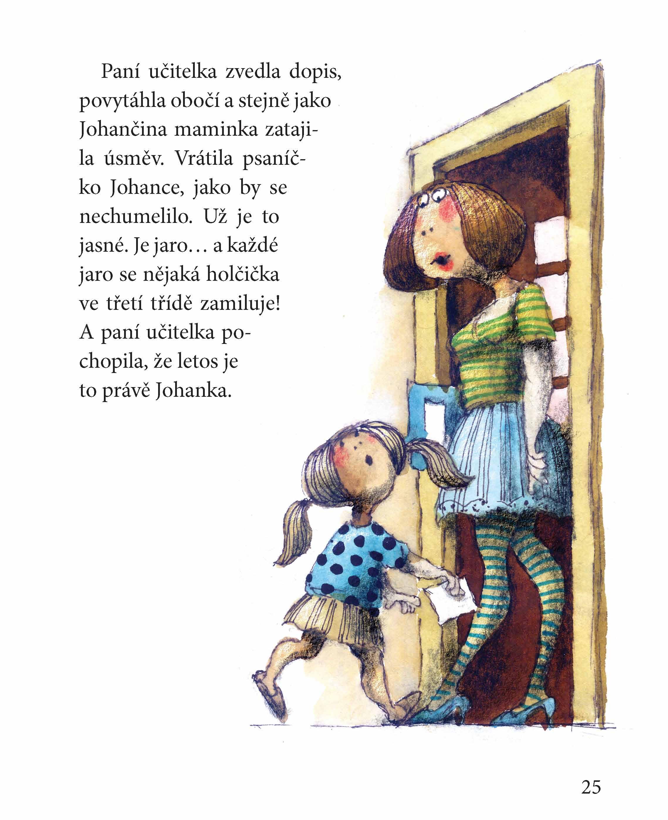 Johana s hlavou v oblacích