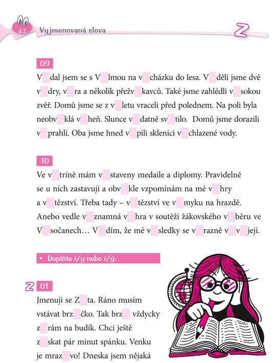 Veselé diktáty a doplňovačky - Hurá na výlet (3. třída)