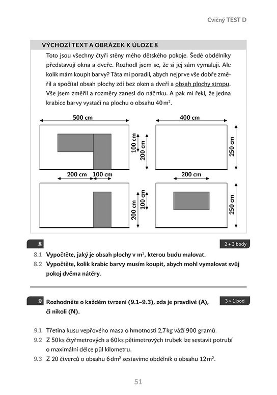 Příprava na státní přijímací zkoušky na osmiletá gymnázia - Matematika 