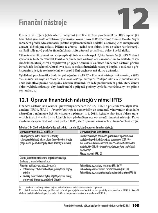 Finanční účetnictví a výkaznictví podle mezinárodních standardů IFRS