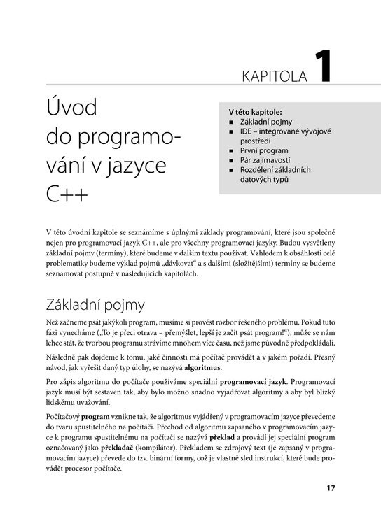 C++ bez předchozích znalostí