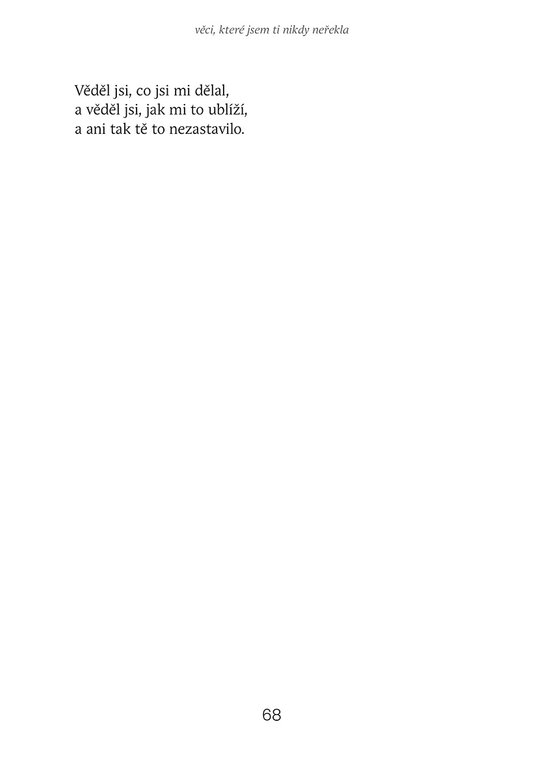 Věci, které jsem ti nikdy neřekla