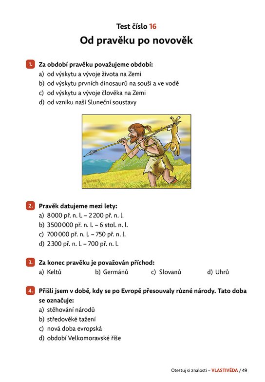 Otestuj si znalosti – Vlastivěda pro 5. třídu 