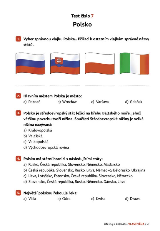 Otestuj si znalosti – Vlastivěda pro 5. třídu 