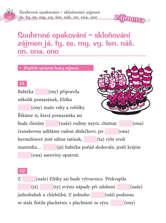 Veselé diktáty a doplňovačky - Hurá do kuchyně (5. třída)