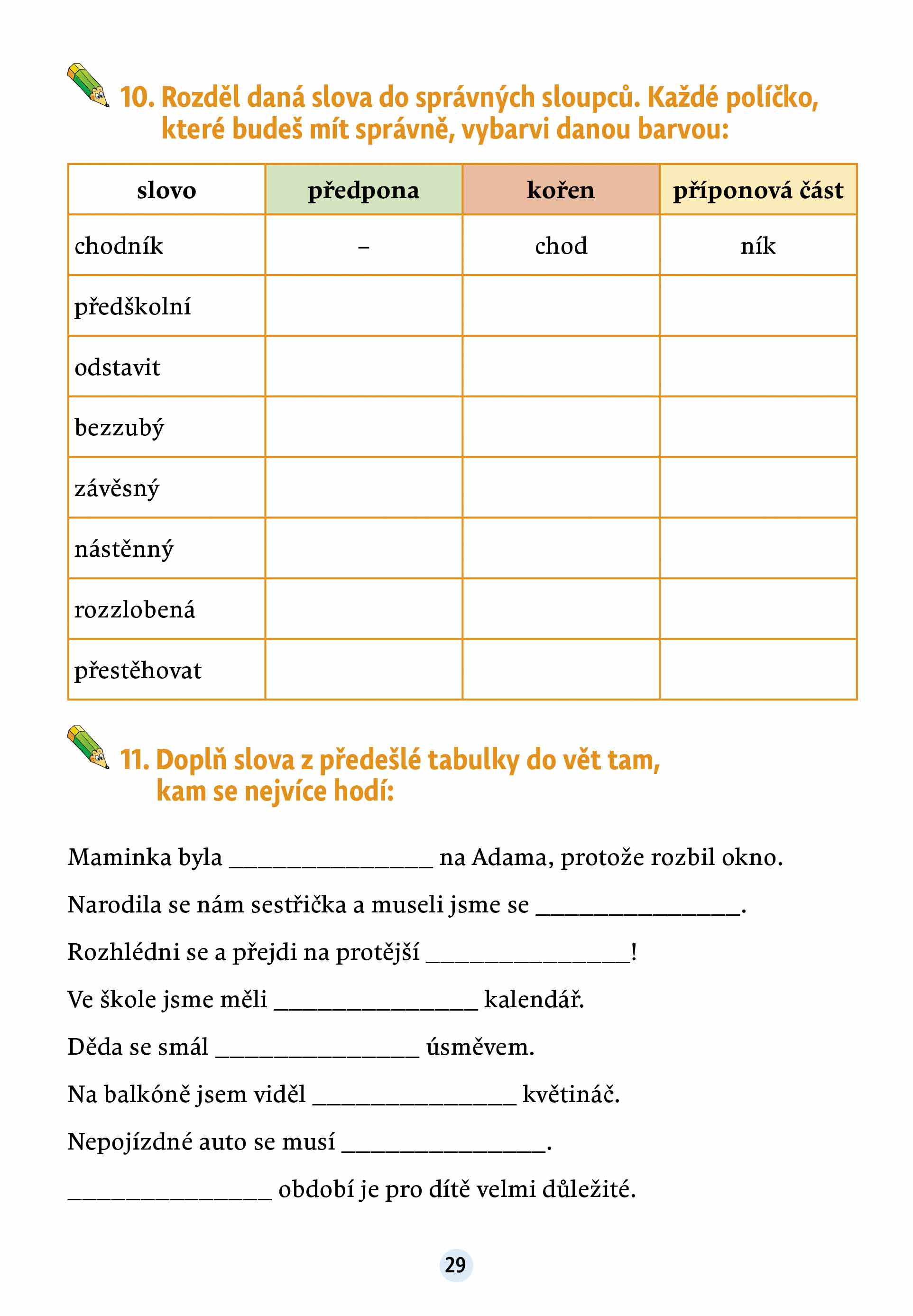 Český jazyk v malíčku pro 4. třídu