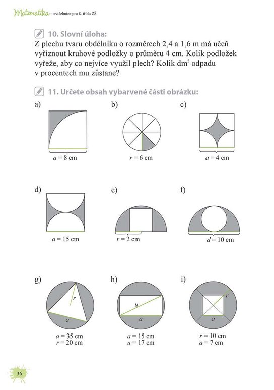 Matematika od šestky do devítky - Cvičebnice pro 8. třídu ZŠ