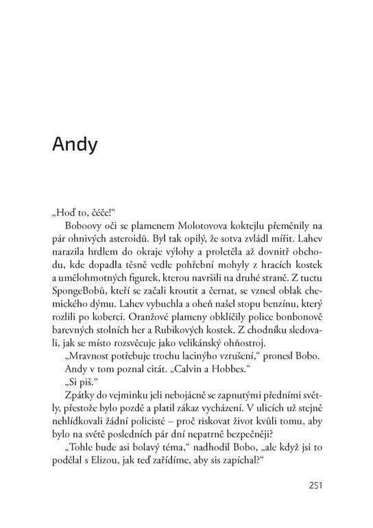 Všichni jsme hleděli vzhůru