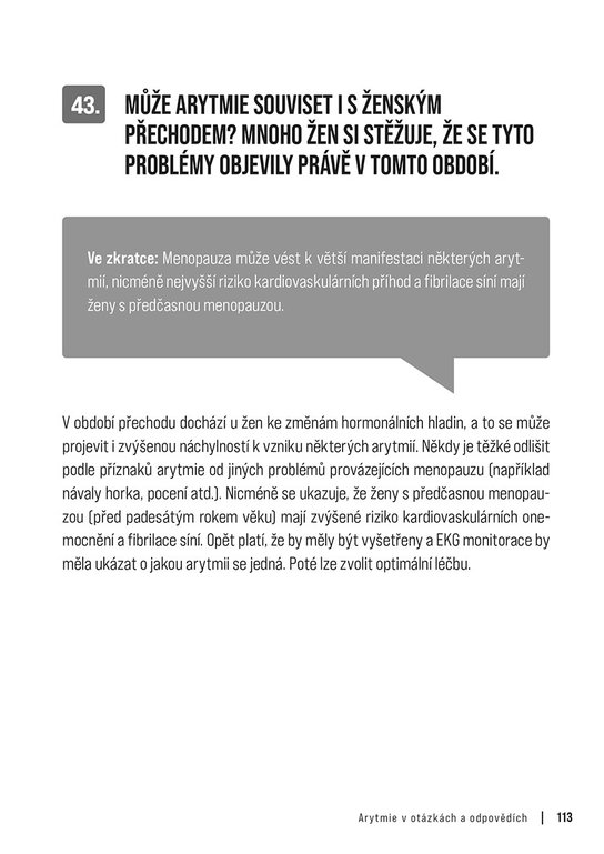 Arytmie v otázkách a odpovědích