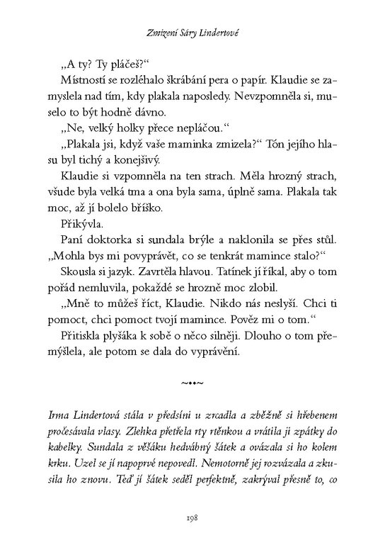 Zmizení Sáry Lindertové