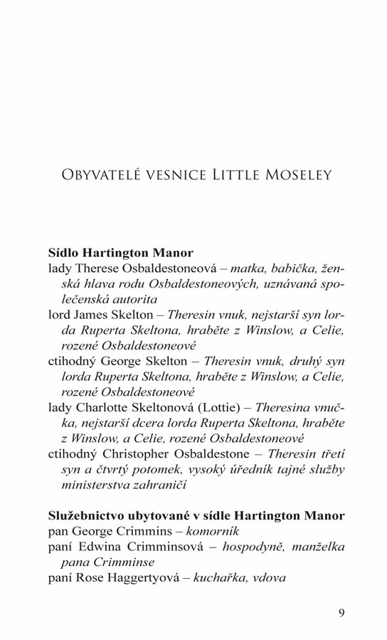 Vánoční intriky lady Osbaldestoneové