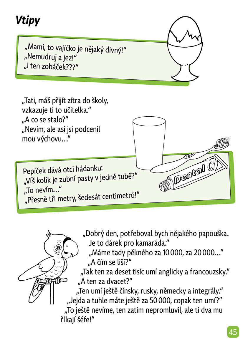 Bezva vtipy a hádanky pro kluky a holky