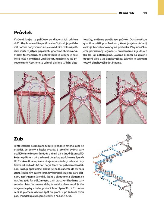 Paličkování. Vláčková krajka v obrazech