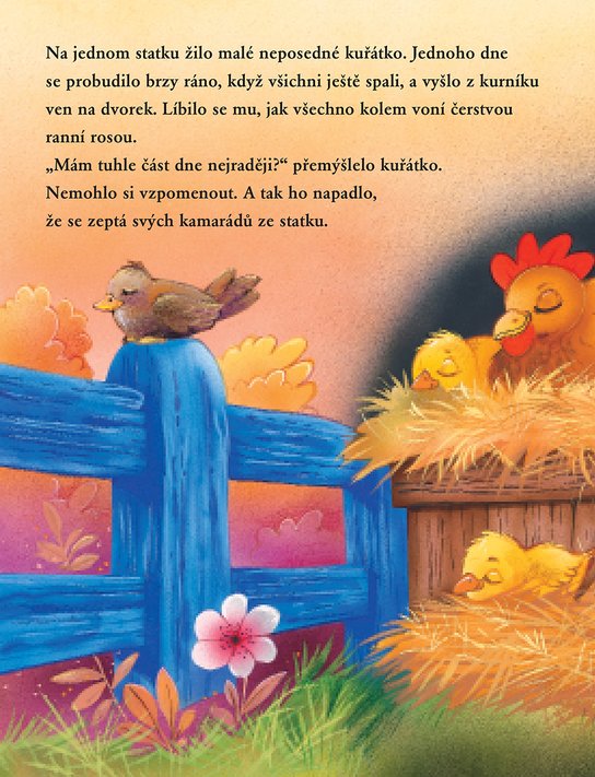 Veselé obrázky - O kuřátku ze dvorku
