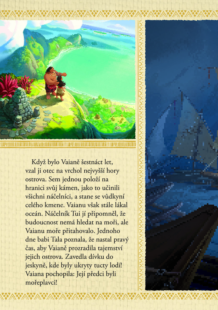 Odvážná Vaiana – Legenda o konci světa - Vybarvuj, čti si, nalepuj
