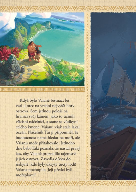 Odvážná Vaiana – Legenda o konci světa - Vybarvuj, čti si, nalepuj