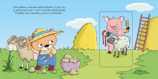 Medvídek na farmě