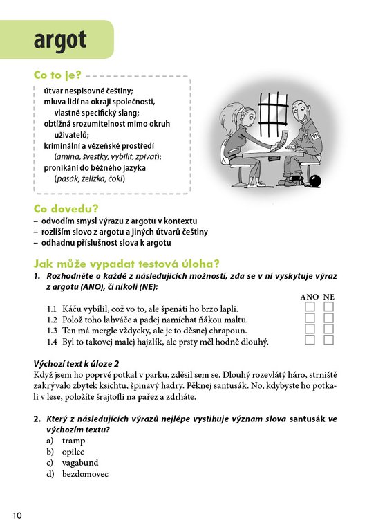 Slovníček pojmů z českého jazyka a literatury pro 2. stupeň ZŠ