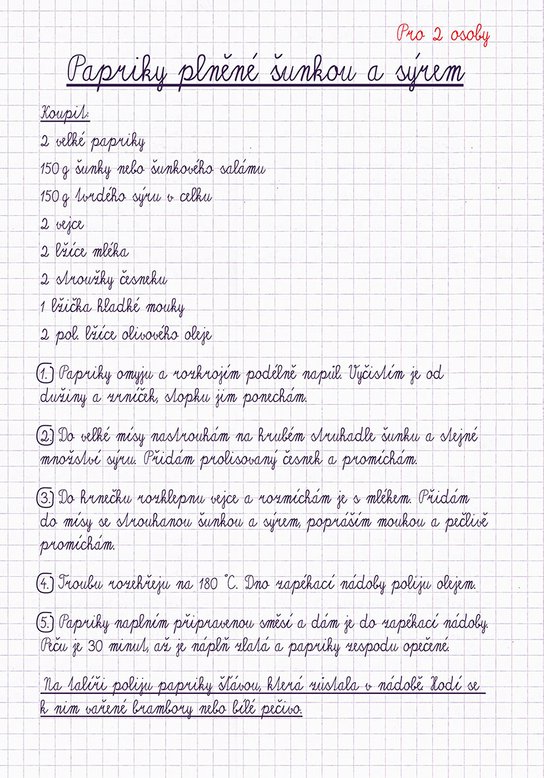 Moje studentská kuchařka