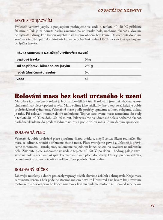 Domácí řeznická kuchařka
