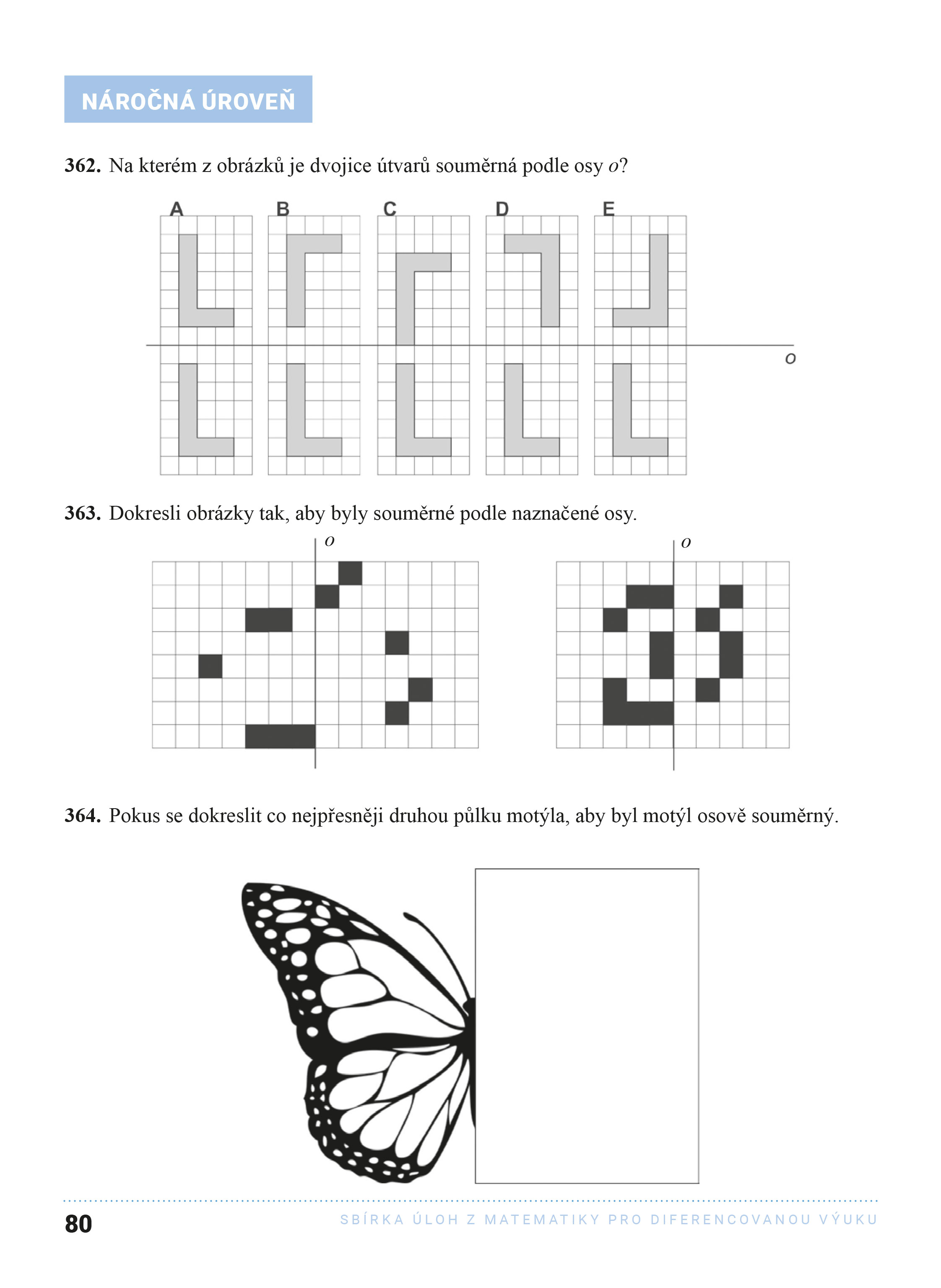 Sbírka matematických úloh s rostoucí náročností