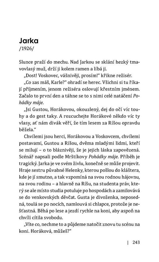 Herečka