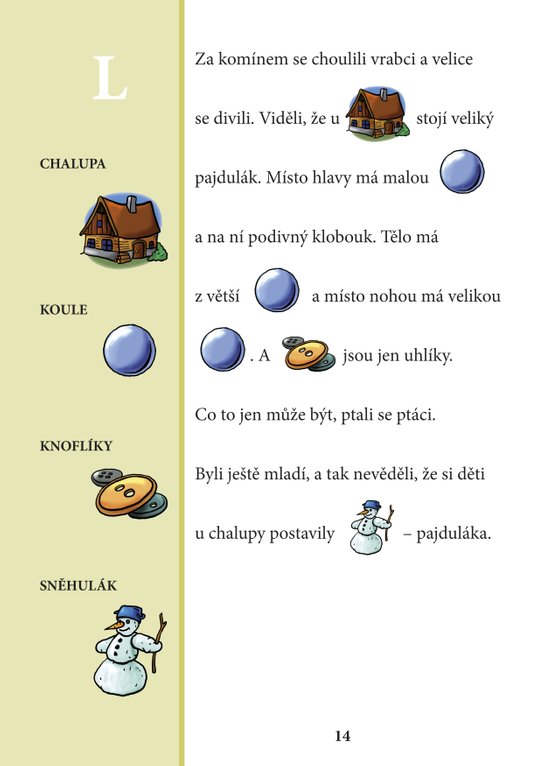 Logopedické pexeso a obrázkové čtení L-R-Ř