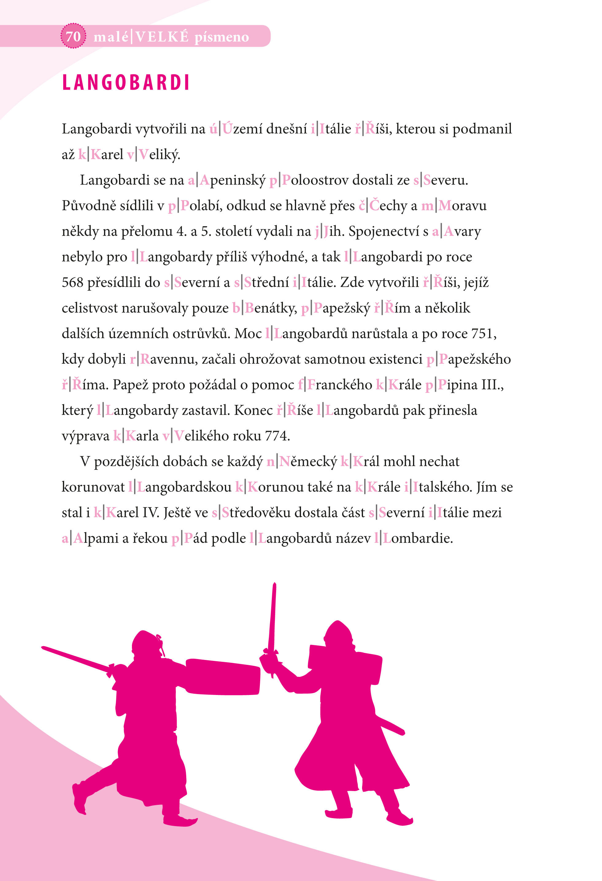 DESETIMINUTOVKY. Velká a malá písmena